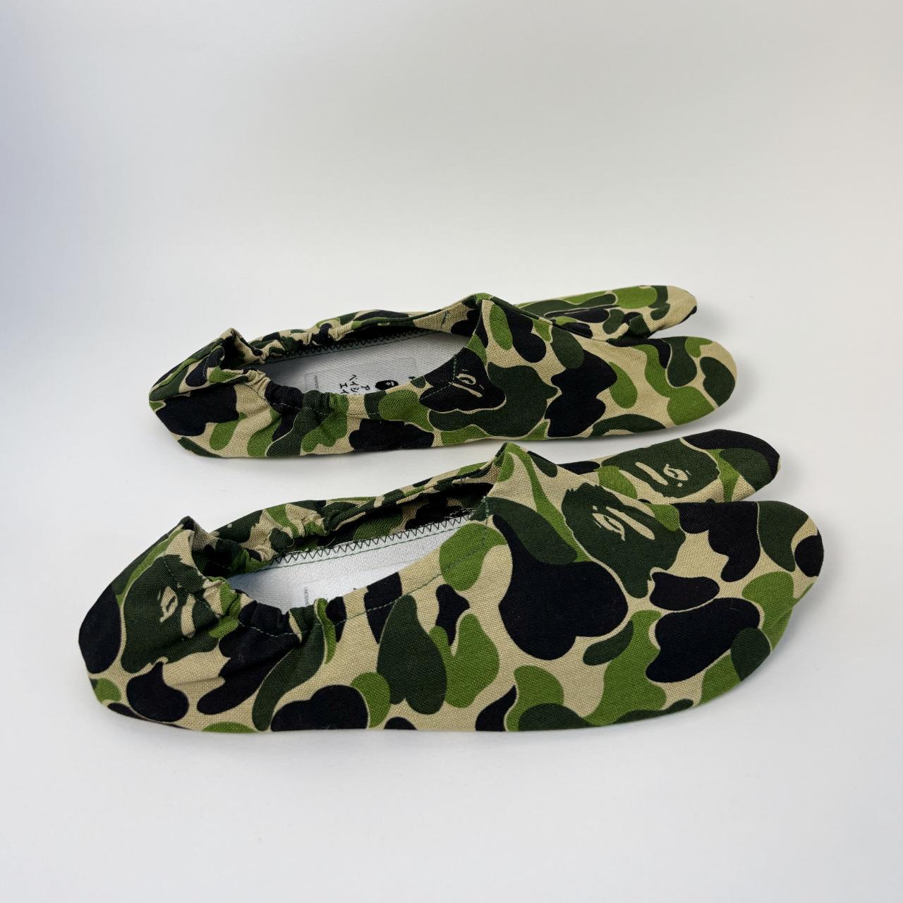 A Bathing Ape BAPE cotton tabi room shoes