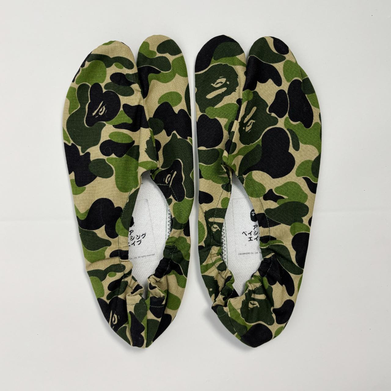 A Bathing Ape BAPE cotton tabi room shoes