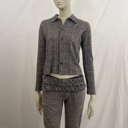 Comme des Garcons AD1999 Tricot houndstooth cummerbund sweater