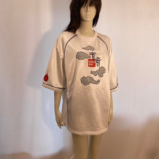 Kansai Man white Sports Jersey