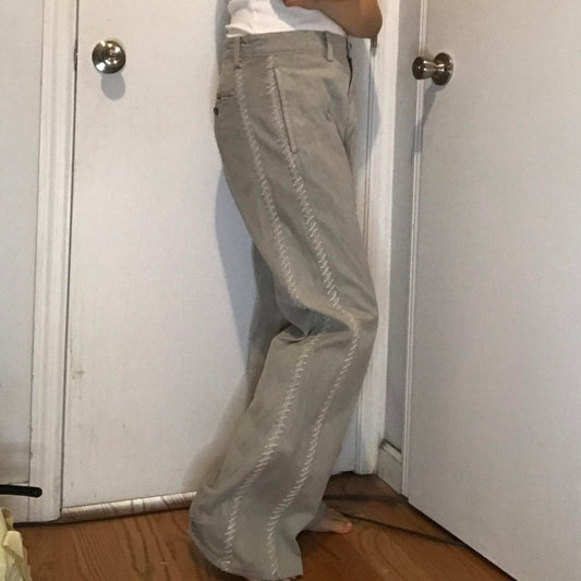 Issey Miyake side stitch pants