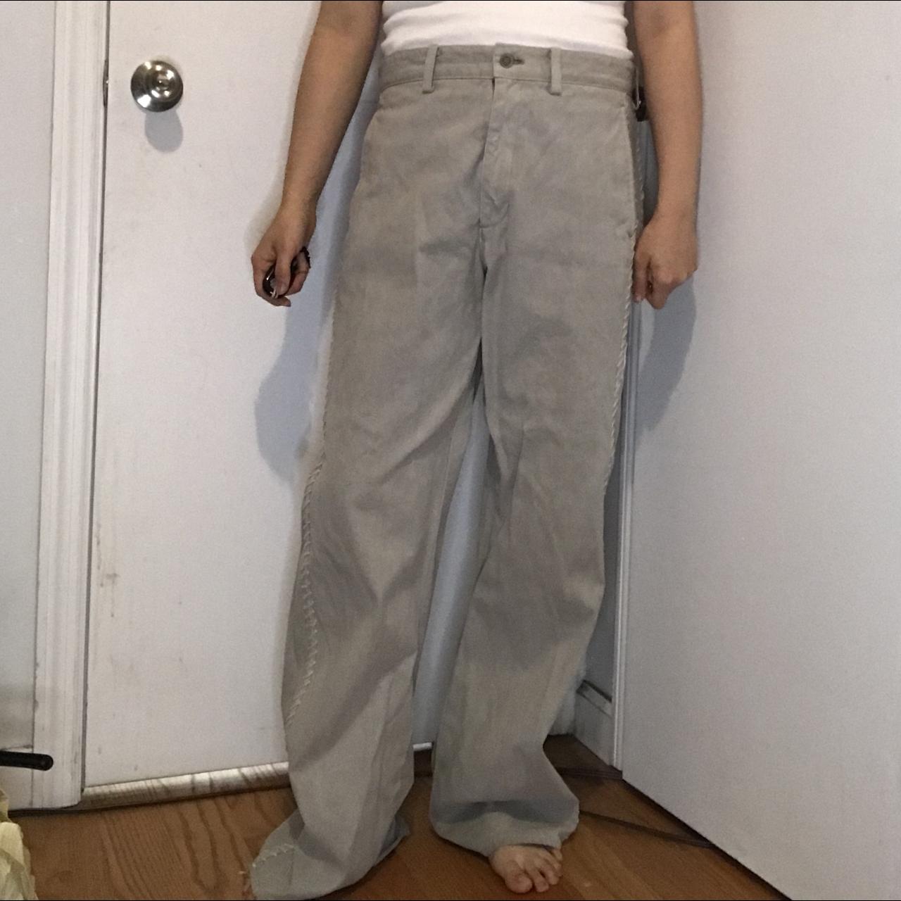 Issey Miyake side stitch pants