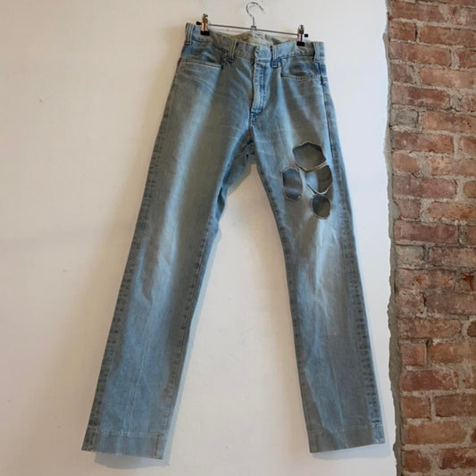 N.Hoolywood hole cutout jeans