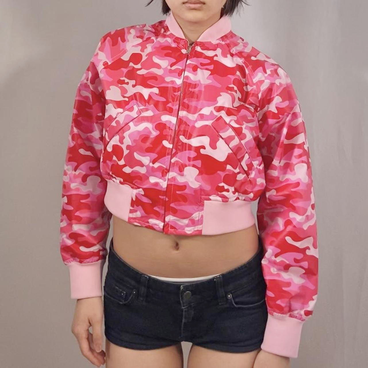 Comme des Garcons “Girl” AD2020 pink camo bomber jacket