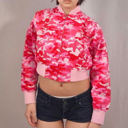 Comme des Garcons “Girl” AD2020 pink camo bomber jacket