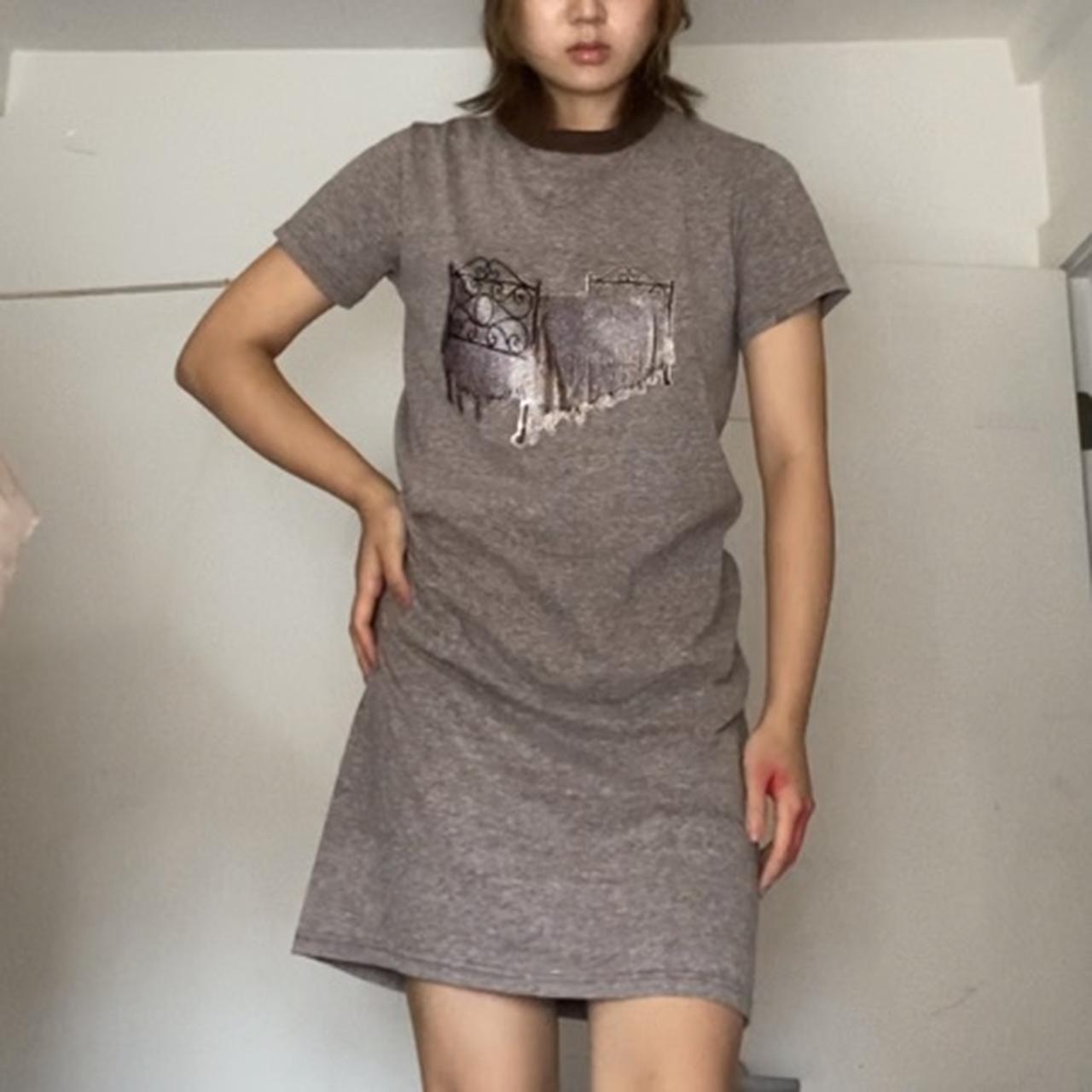 Number (N)ine glitter bed graphic t-shirt dress