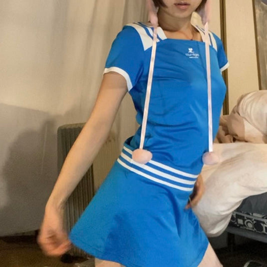 Courreges Sport Futur blue tennis dress