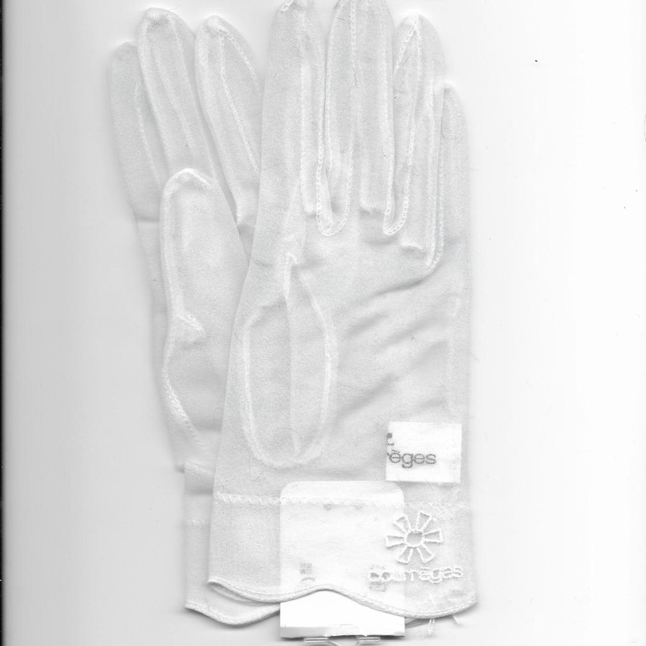 Courreges sheer white gloves