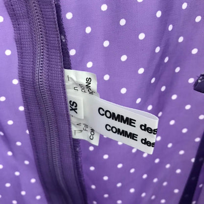 Comme des Garcons ruffle trim polka dot dress