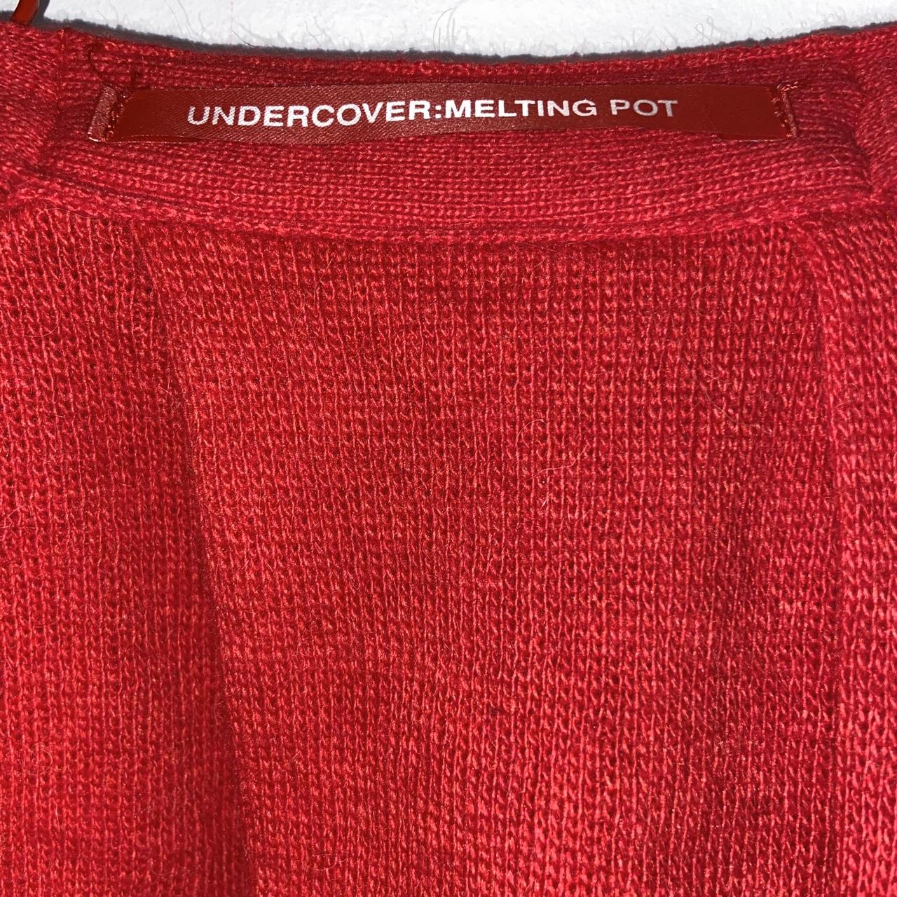 Undercover 00AW “Melting Pot” knit overskirt