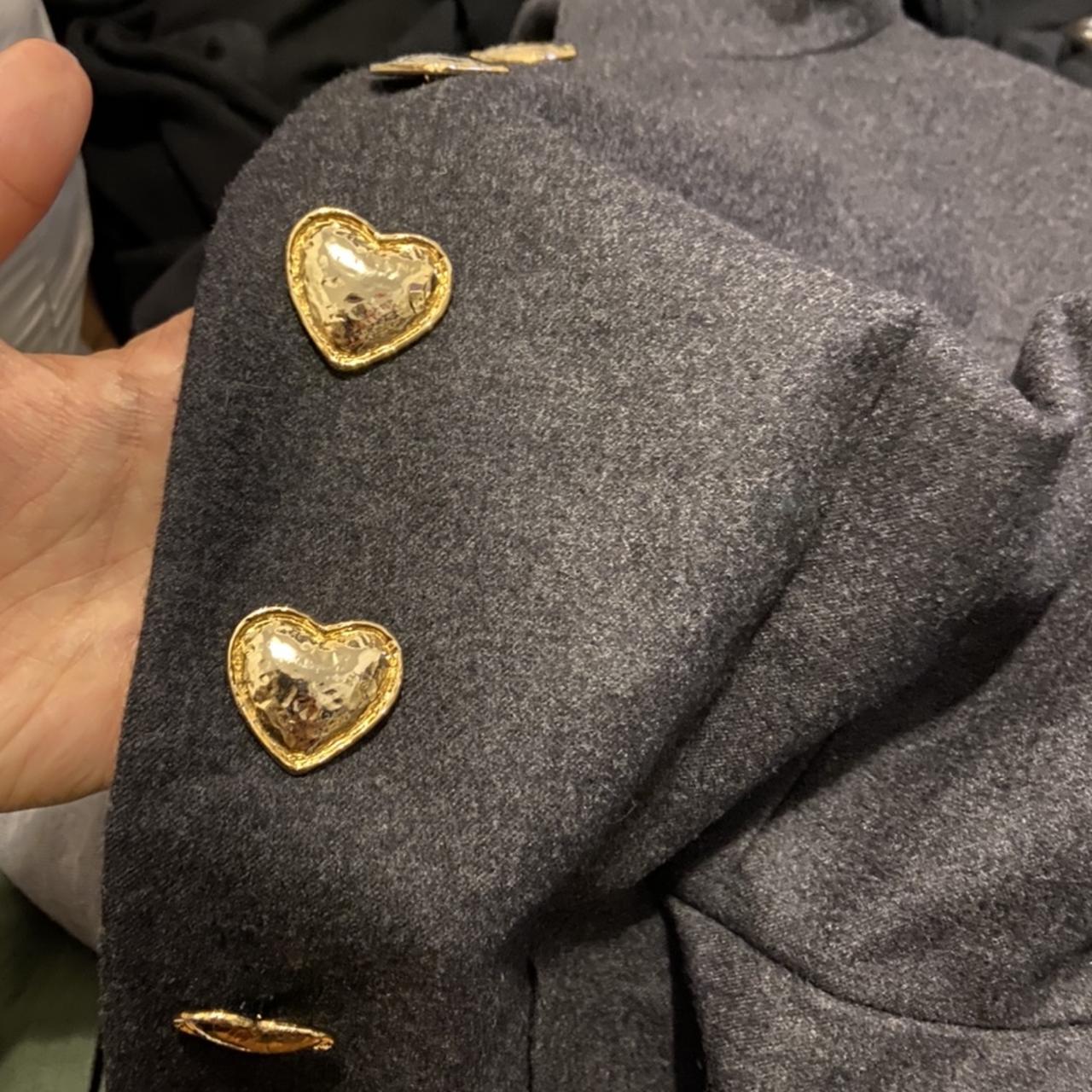 Yves Saint Laurent heart button blazer