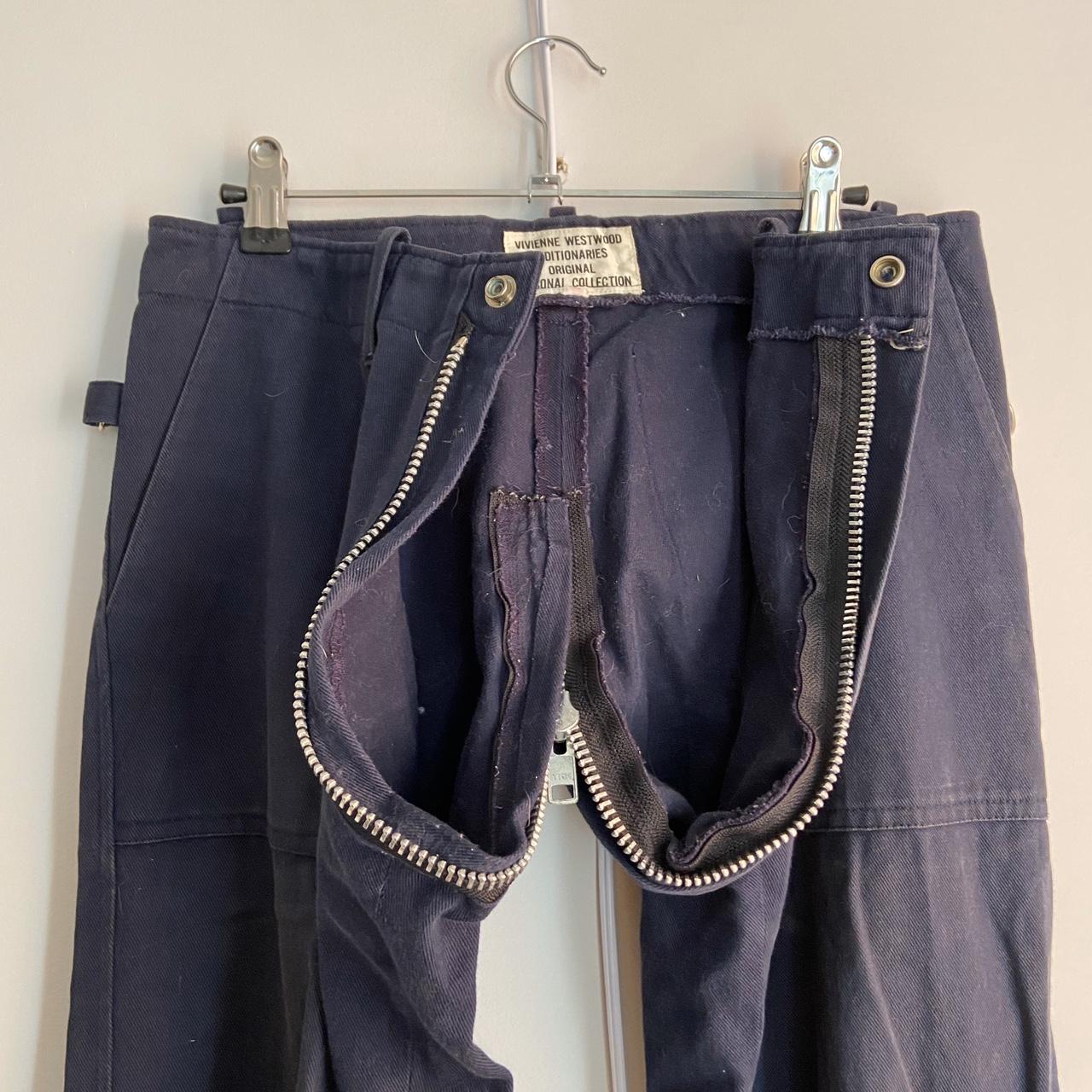 Vivienne Westwood Seditionaries navy blue bondage pants