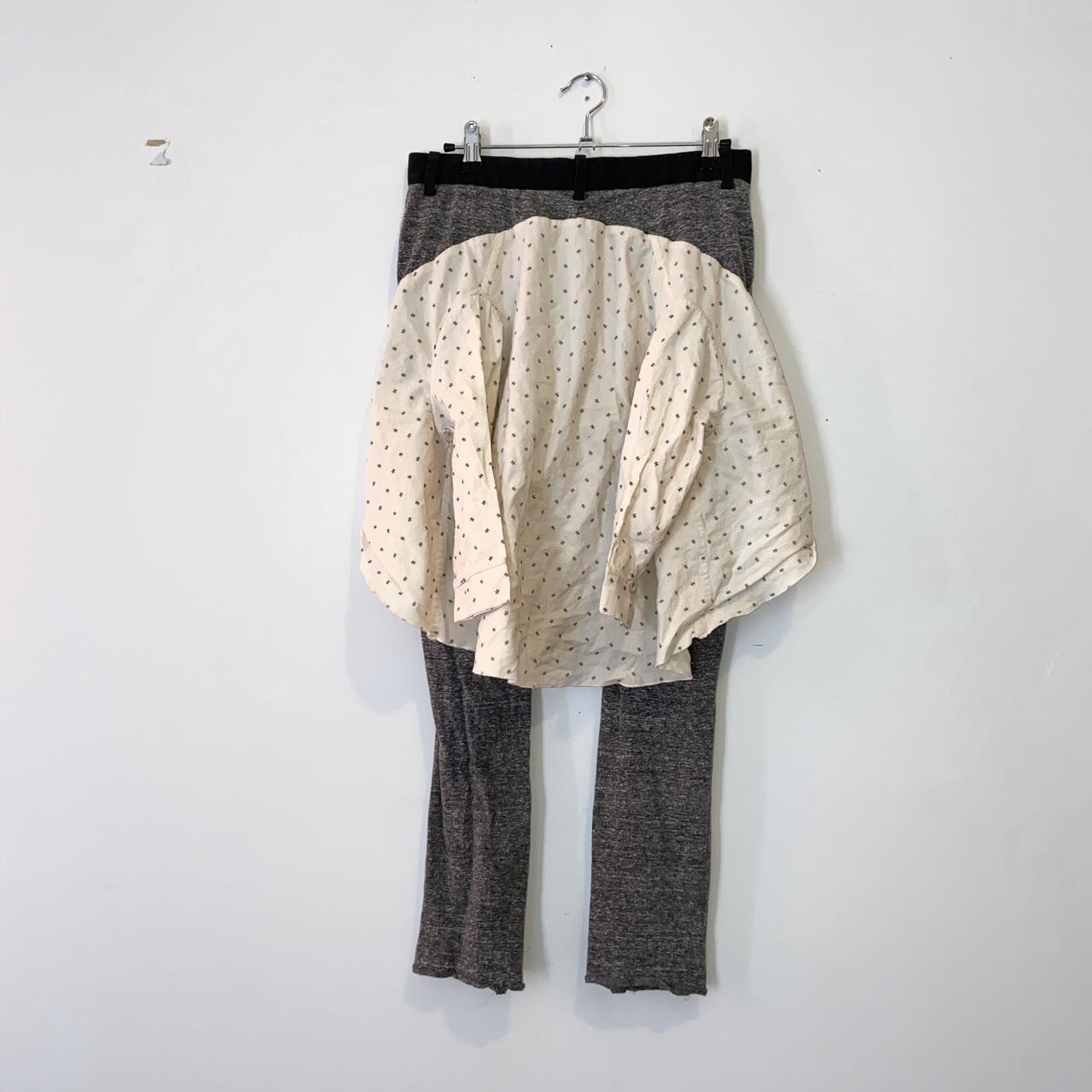 Undercover knee-hole faux blouse knit pants