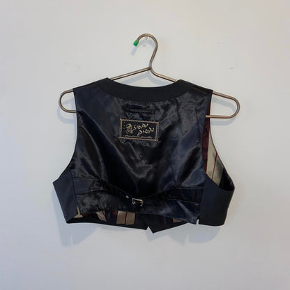 Jean-Paul Gaultier cropped black vest