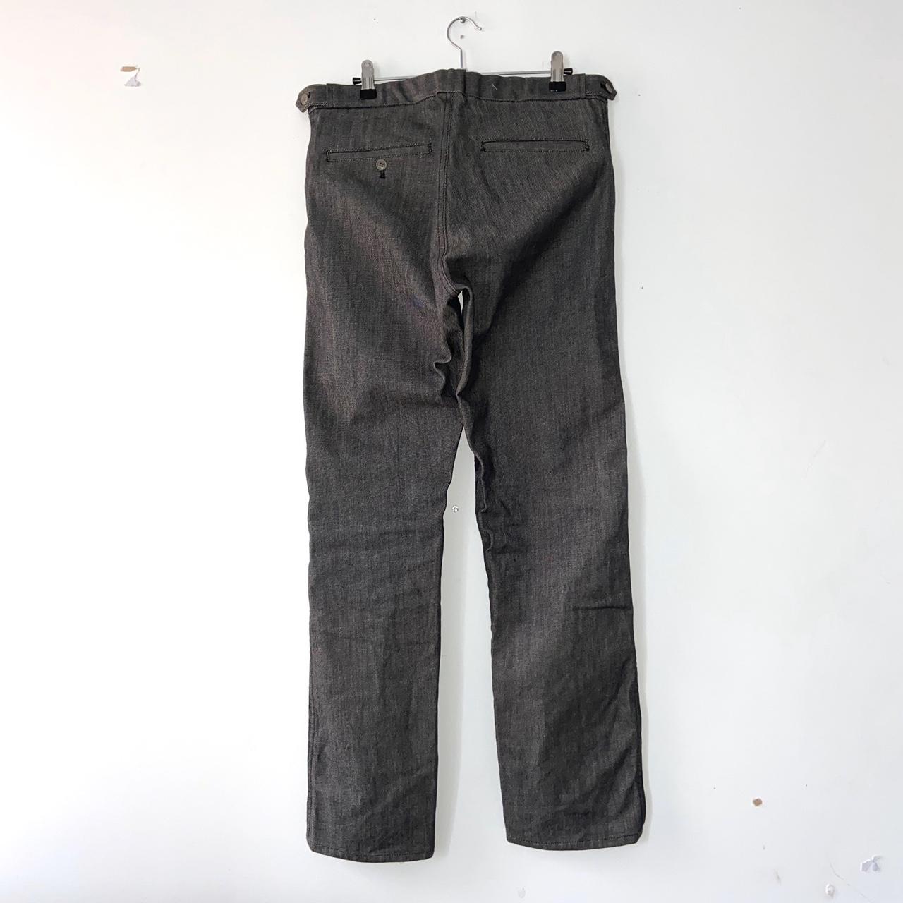 Comme des Garcons AD2000 Homme Plus flannel front denim pants