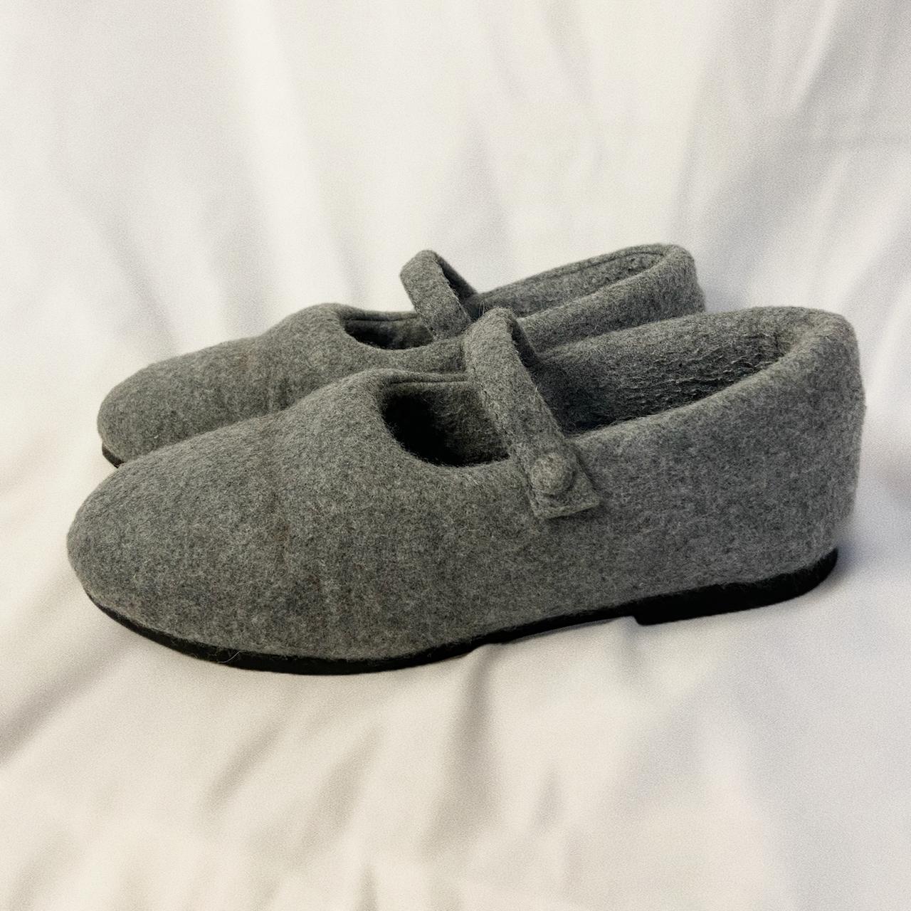 Comme des Garcons tricot plush wool mary janes