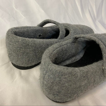 Comme des Garcons tricot plush wool mary janes