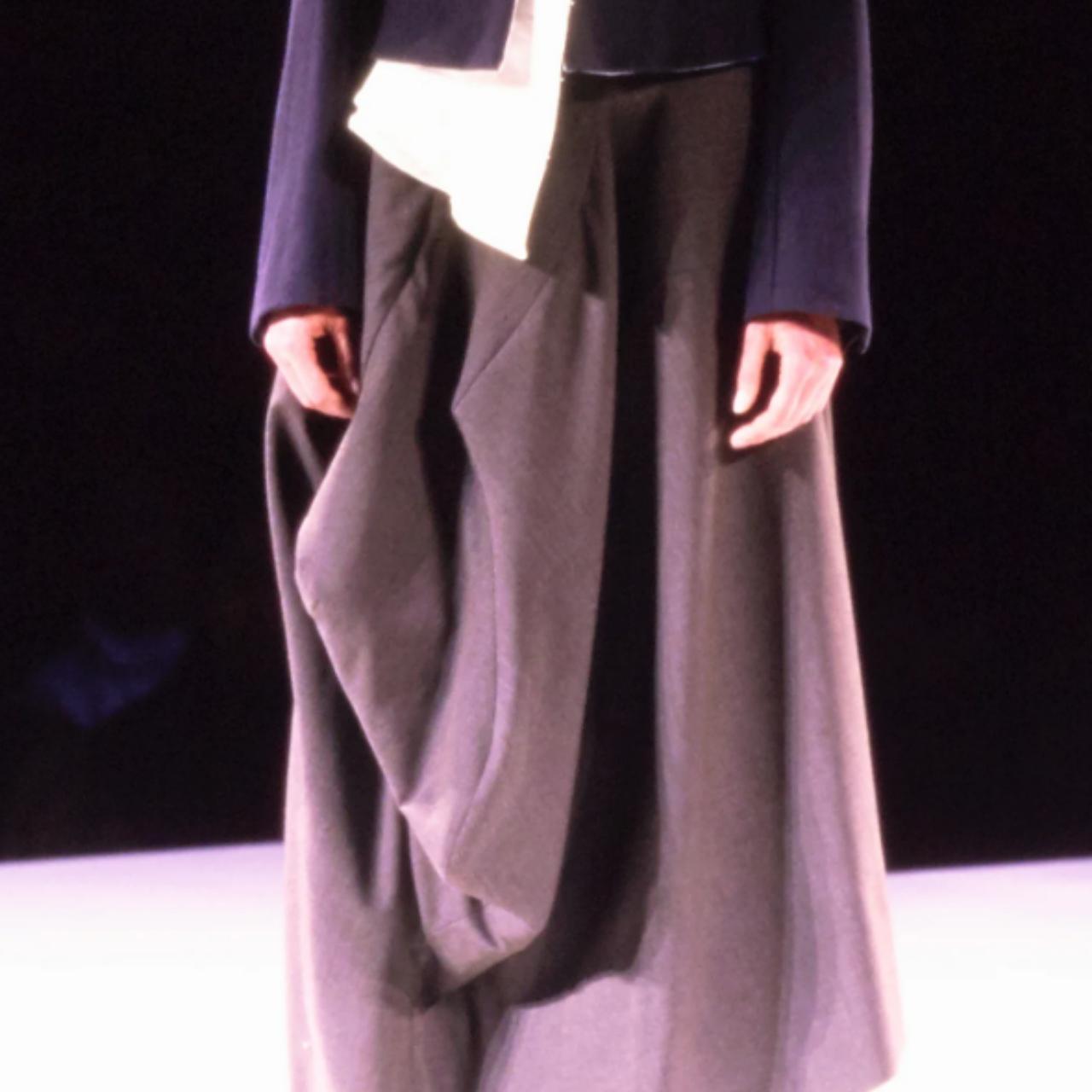 Comme des Garcons AW1998 wool asymmetrical skirt