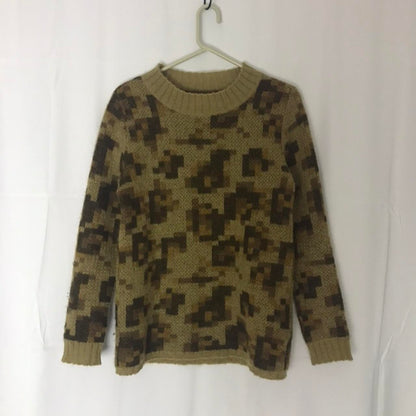 Beauty:Beast pixelized camouflage sweater