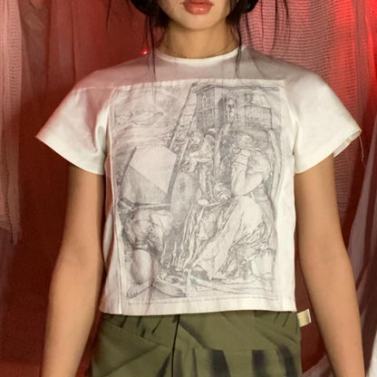 20,000,000 fragments Albrecht Dürer print cropped shirt