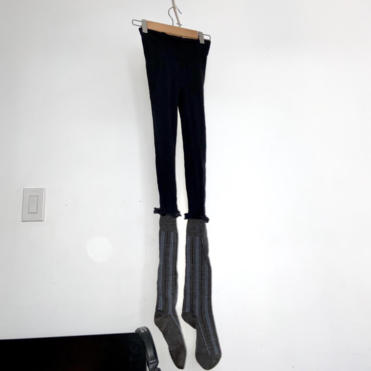 Comme des Garcons AD2006 frilly sock illusion thick knit tights