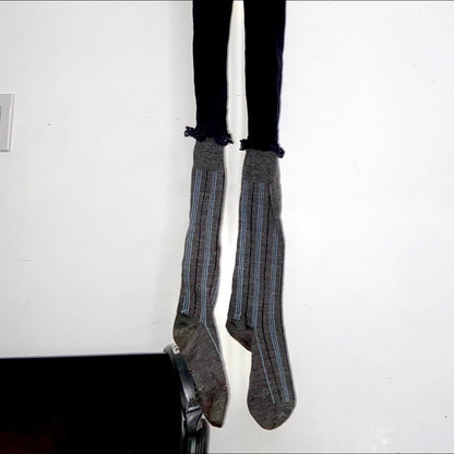 Comme des Garcons AD2006 frilly sock illusion thick knit tights