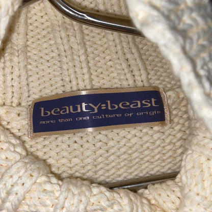 Beauty:Beast cable knit sleeveless turtleneck top