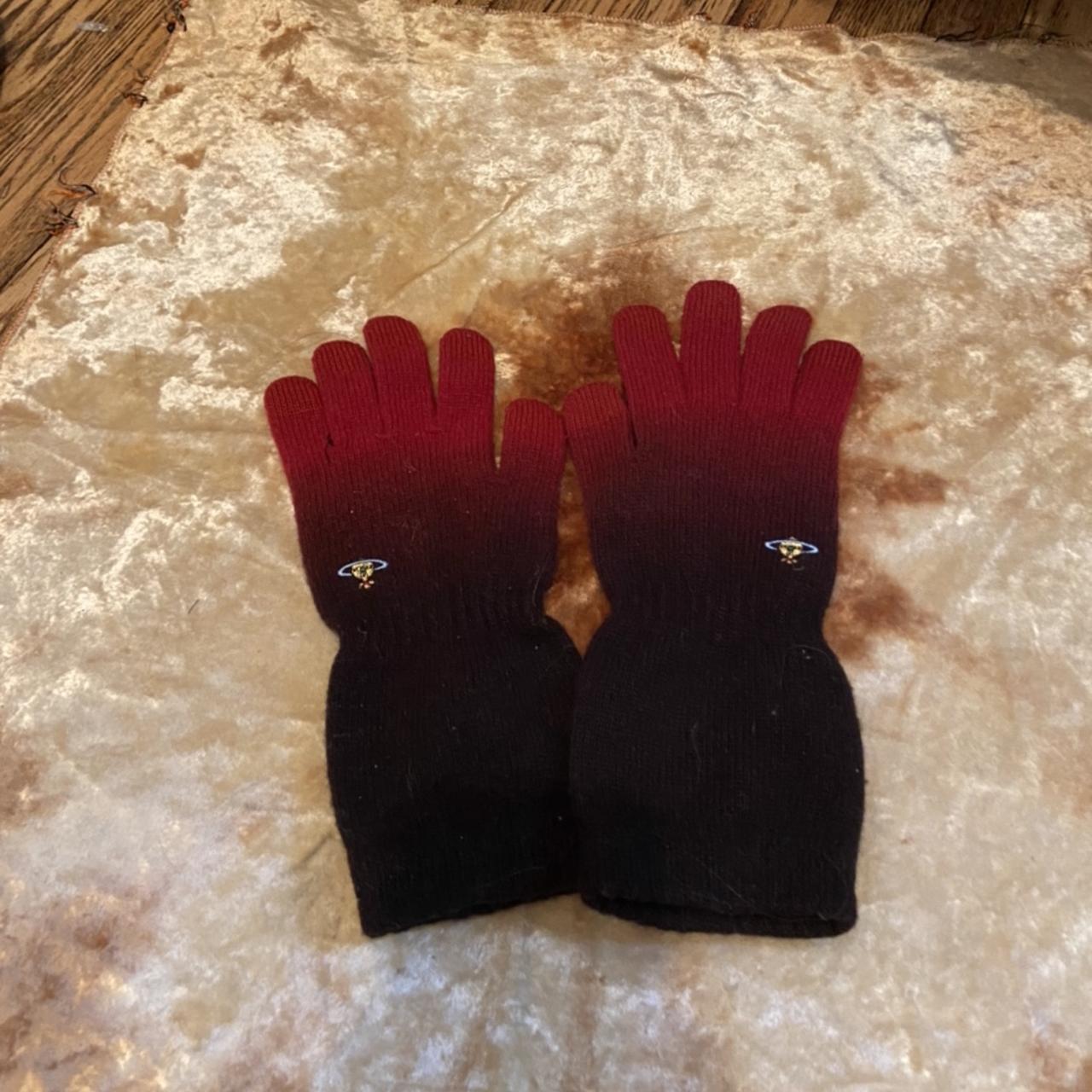 Vivienne Westwood red gradient gloves