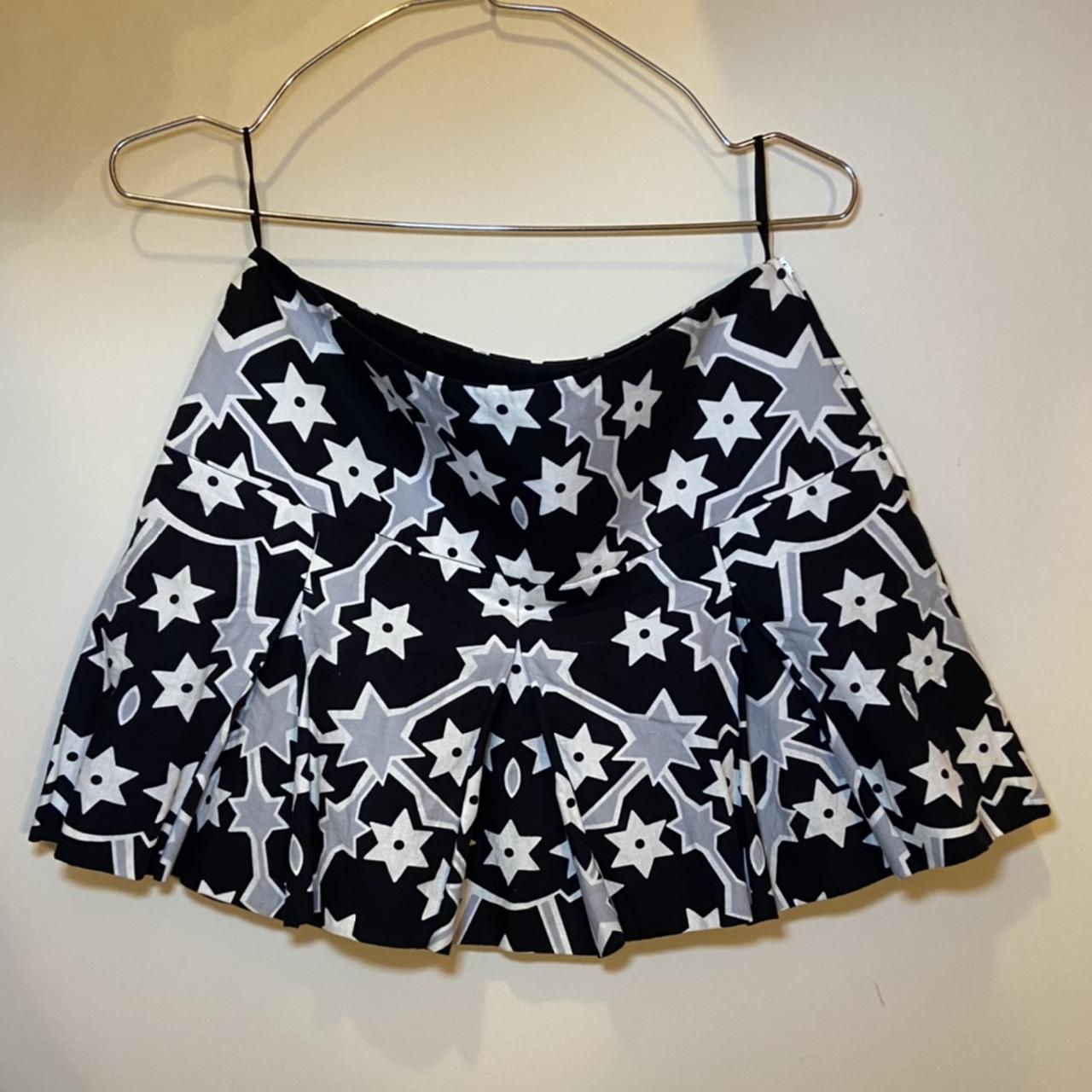 Miu Miu star print navy skirt