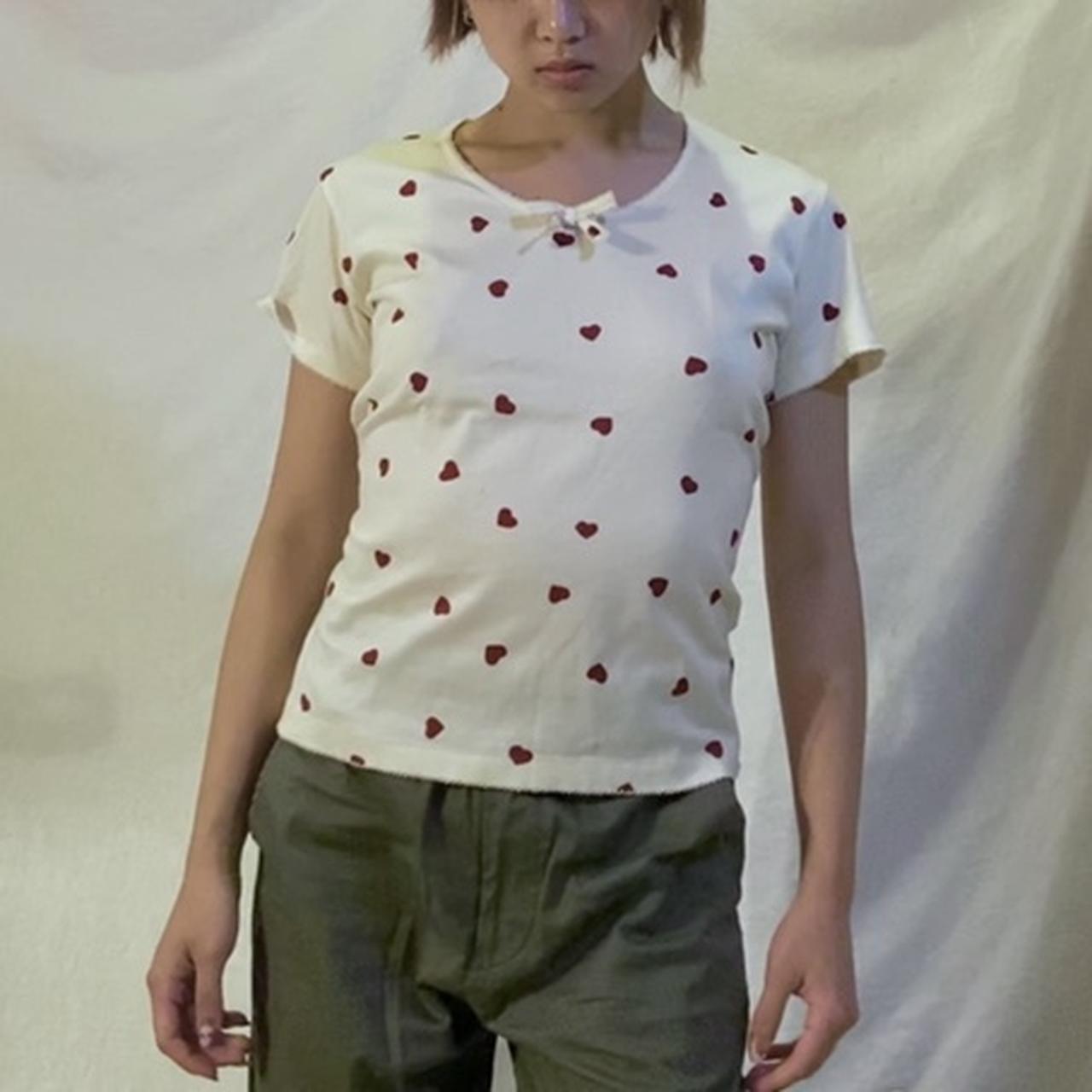 Kaneko Isao heart print fitted t-shirt