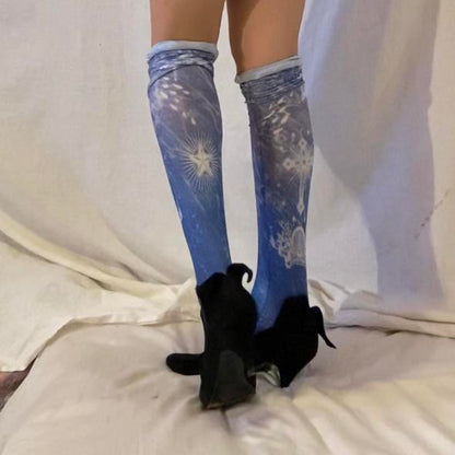 Angelic Pretty dolphins and jellyfish semi-sheer thigh high stockings