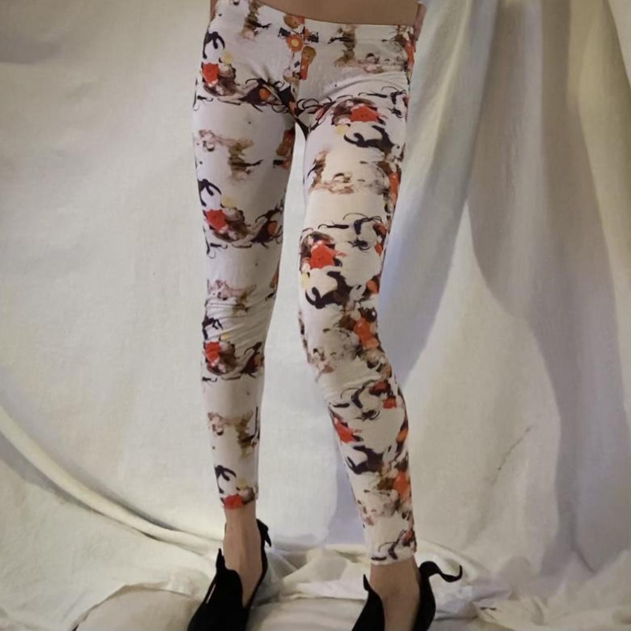 Muchacha Ahcahcum super soft doll photo print pattern leggings