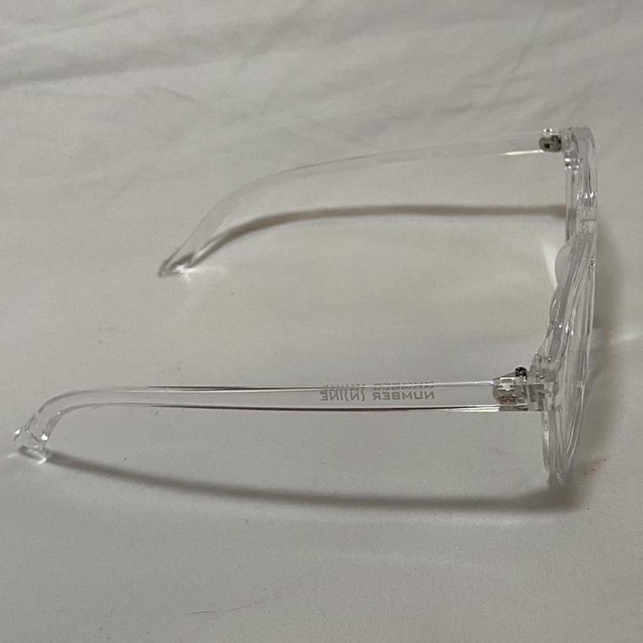 Number (N)ine clear frame glasses with clear lenses