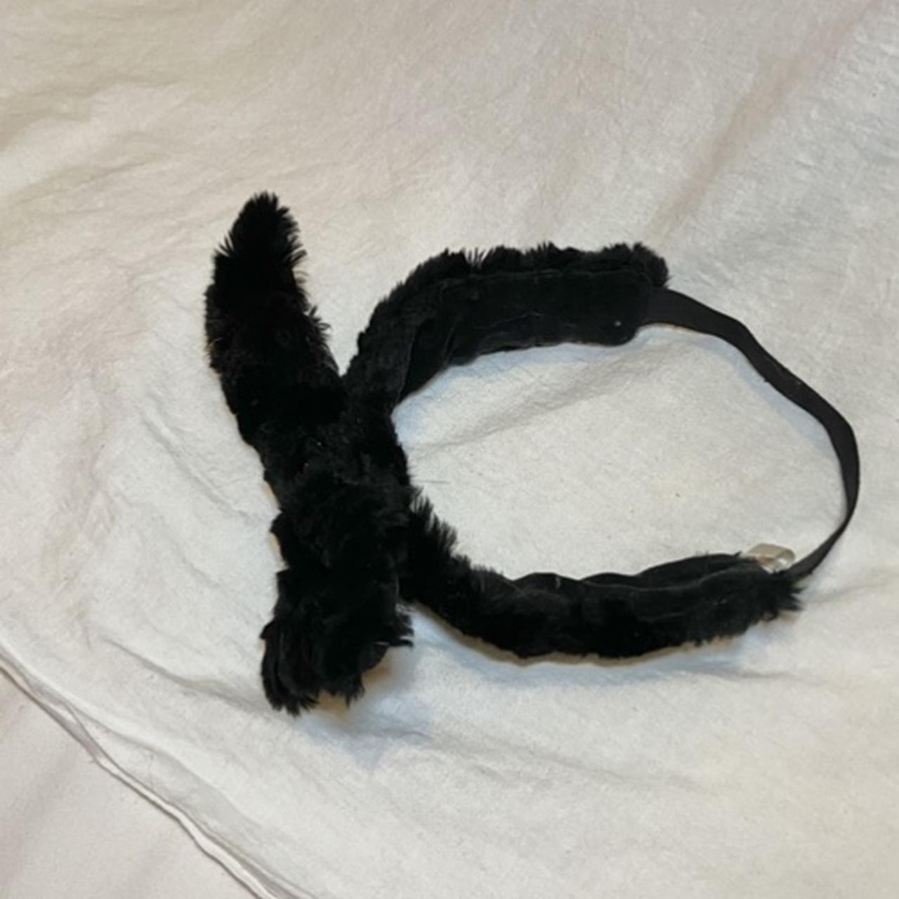 Jane Marple plush furry bow headband