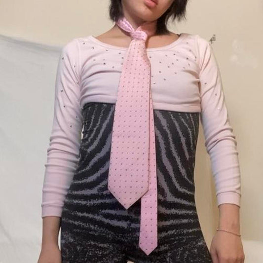 Courreges pink tie