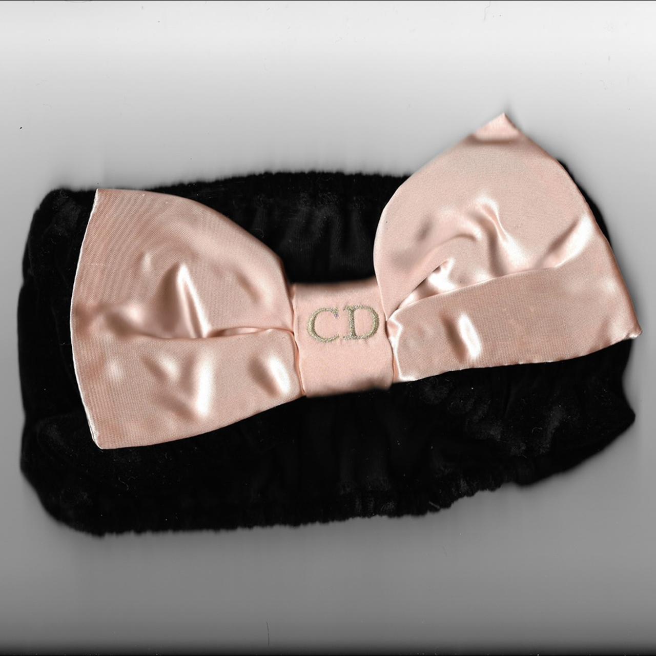 Dior silk bow stretchy soft headband