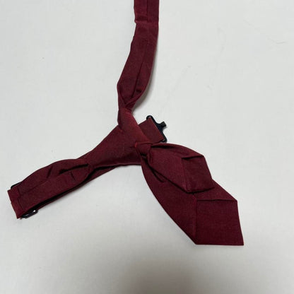 N.Hoolywood dark red tie collar