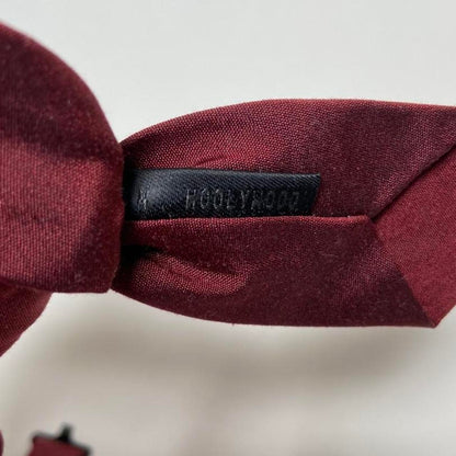 N.Hoolywood dark red tie collar