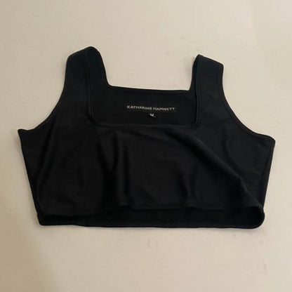 Katherine Hamnett nylon black bra top