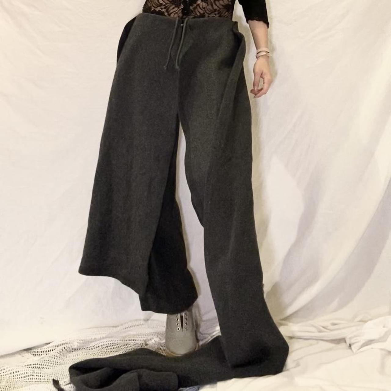 Yohji Yamamoto scarf attachment pants with drawstring waist