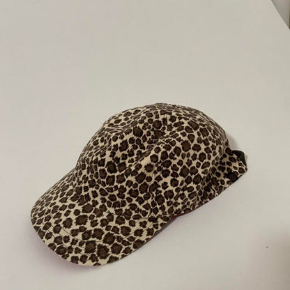 Undercover leopard print baseball cap with red inner