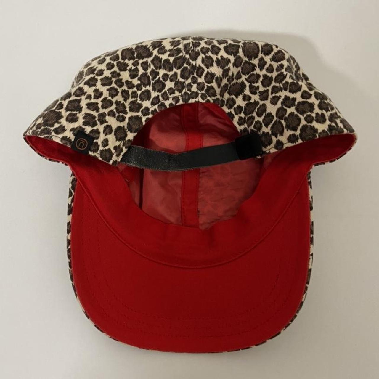 Undercover leopard print baseball cap with red inner