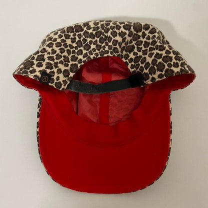 Undercover leopard print baseball cap with red inner