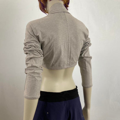 Comme des Garcons Tricot grey knit cropped shrug cardigan top