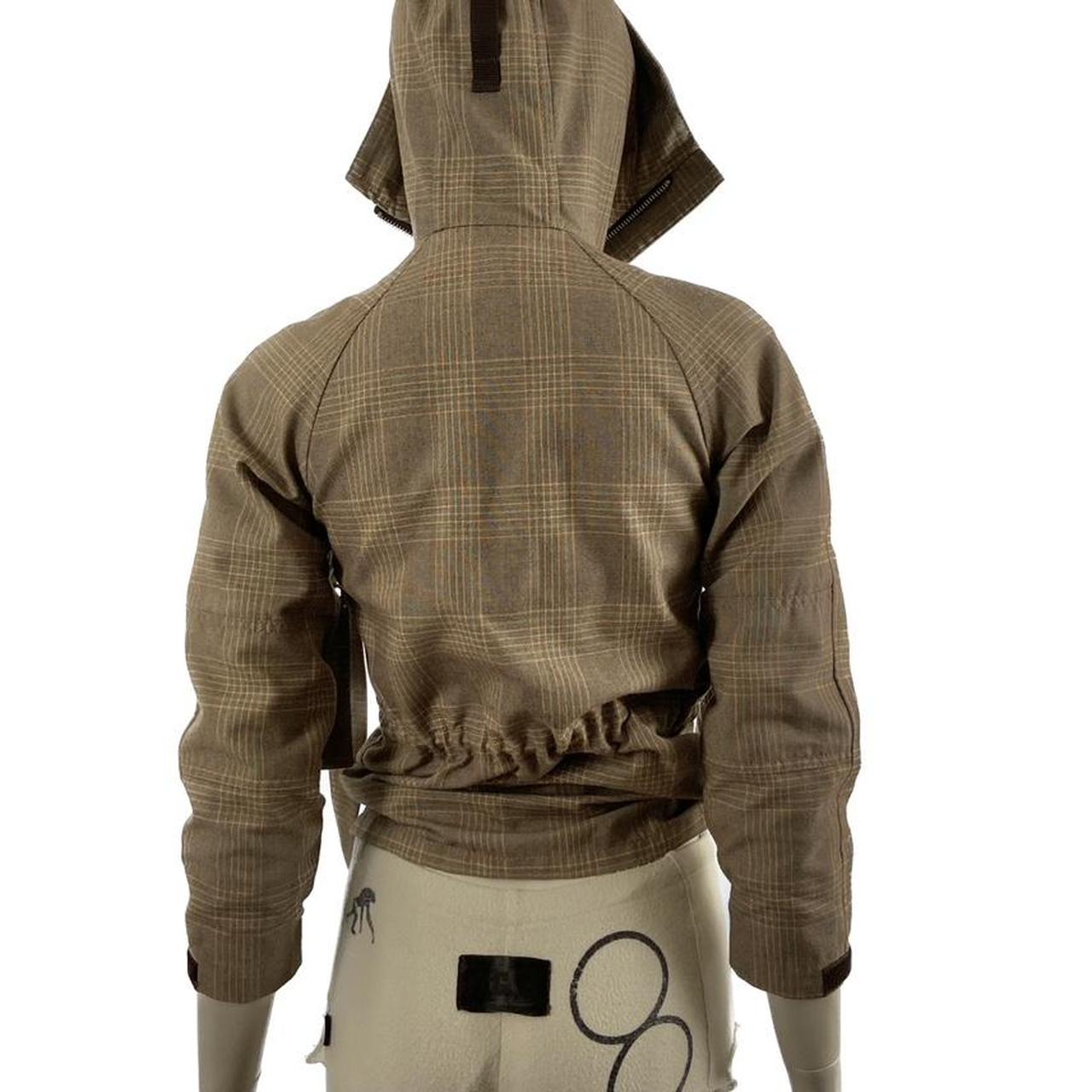 Comme des Garcons Junya Watanabe Man AD2004 zip up light brown hooded bondage jacket