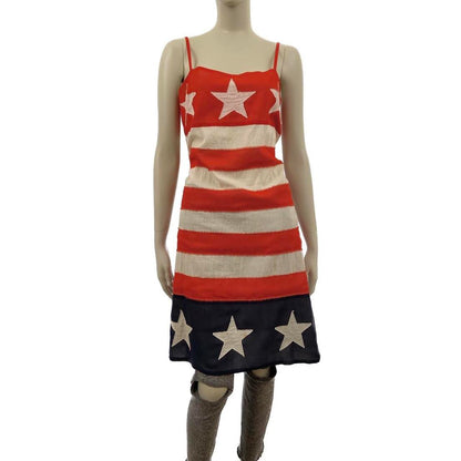 Comme des Garcons Junya Watanabe AD2000 stars and stripes American flag dress