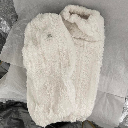 Courreges fluffy sherpa legwarmers