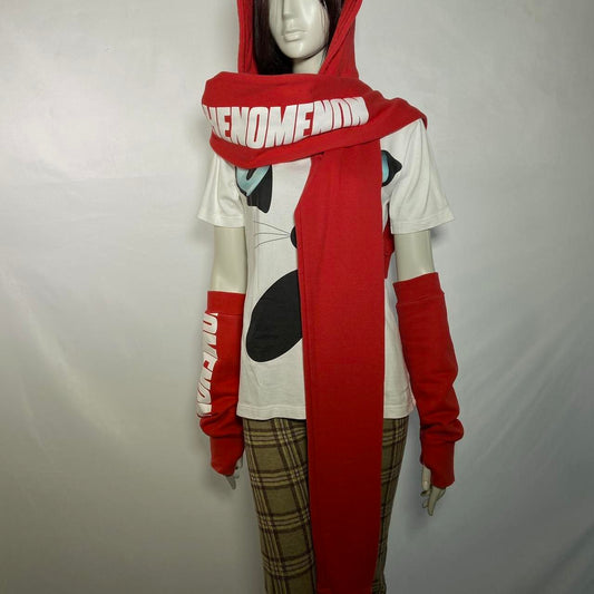 Phenomenon hoodie scarf and long gloves set