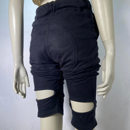 General Research 2003 “Cycling” sweatpant shorts with back cutout detail