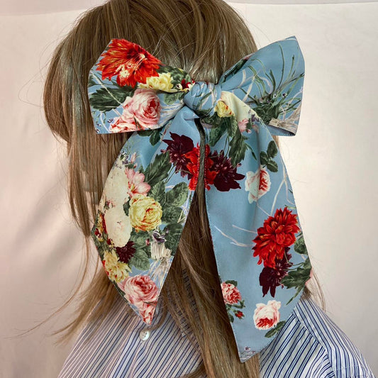 Kaneko Isao Wonderful World floral oversized hair bow barrette